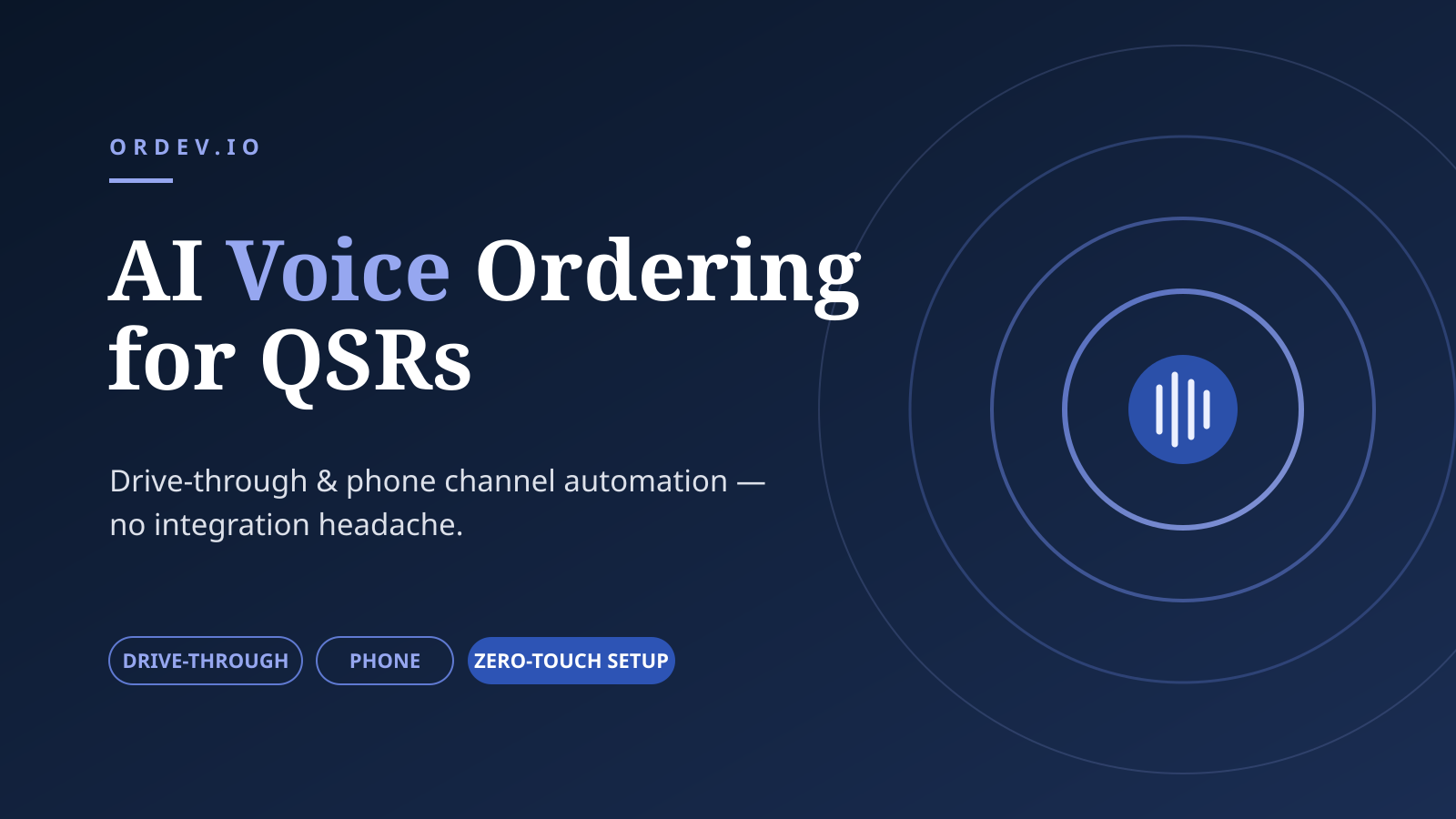 AI Voice Ordering for QSRs: Drive-Through and Phone Channel Automation Without the Integration Headache