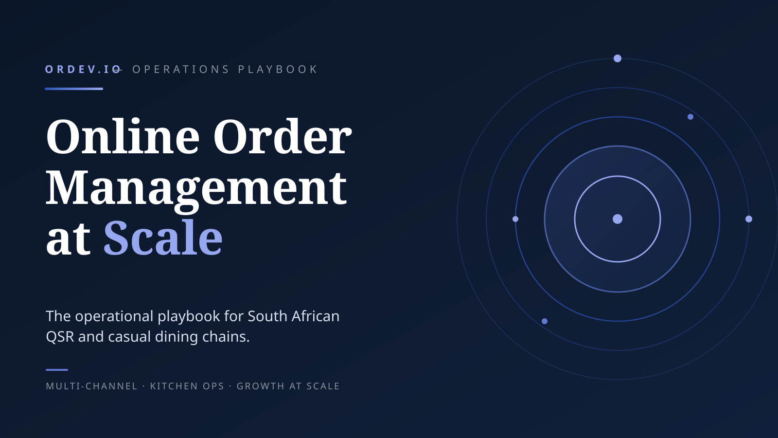 Online Order Management at Scale: The Operational Playbook for South African QSR and Casual Dining Chains