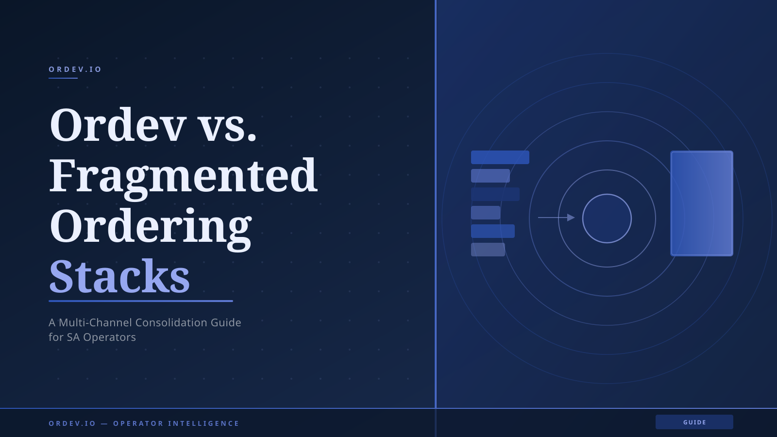 Ordev vs. Fragmented Ordering Stacks: A Multi-Channel Consolidation Guide for SA Operators